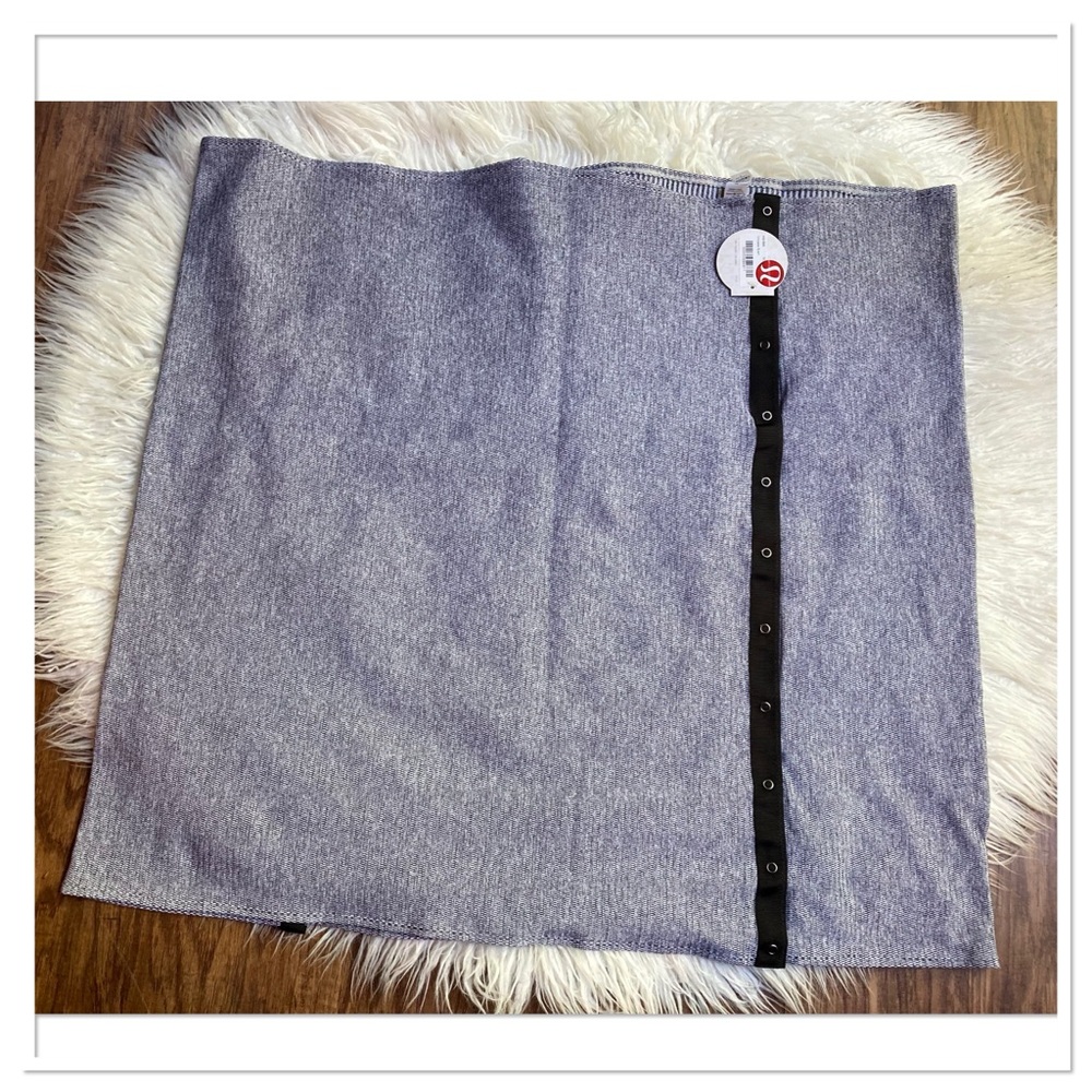 Lululemon Vinyasa Scarf Rulu Mini Check Pique White Heathered Black One Size